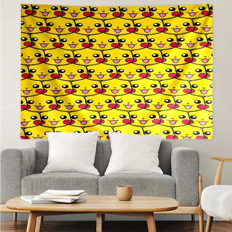 Yellow mouse Stained Glass Tapestry Hanging for Bedroom,Livingroom, Playroom,Decor Art Room Wall Tapestry Holiday and Birthday Gifts