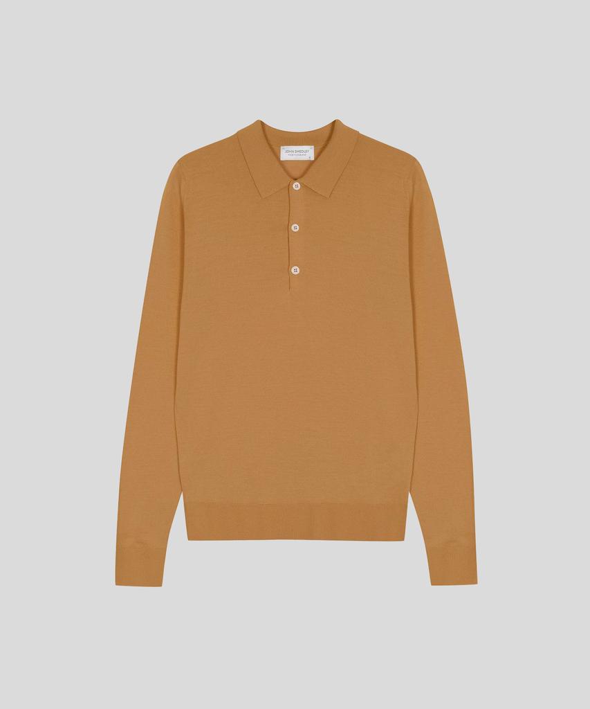 JOHN SMEDLEY Belper Extra Fine Merino Wool Standard Fit Polo Knit Seasonal 9 Colors (B Type)