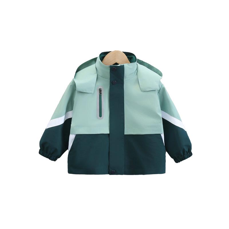 Boys' Colorblock Windbreaker – 3-in-1 Jacket for Spring & Autumn – Cool & Trendy Outerwear