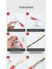 Electrician Pull Wire Threader with Roller Head for Concealed Wire Conduit