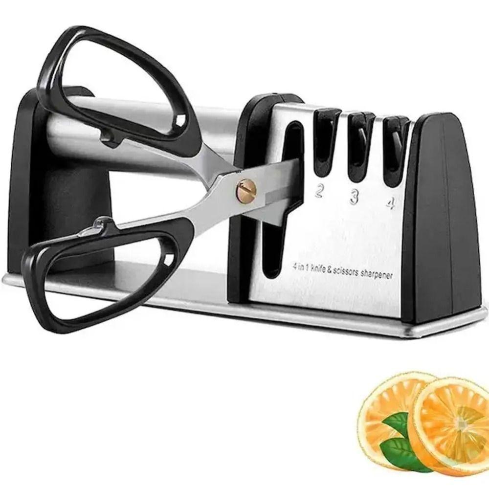 

4 Stages Sharpening Stone Zinc Zinc Alloy Steel Knives Whetstone Knives Sharpener Sharpening Various Blades 22cm