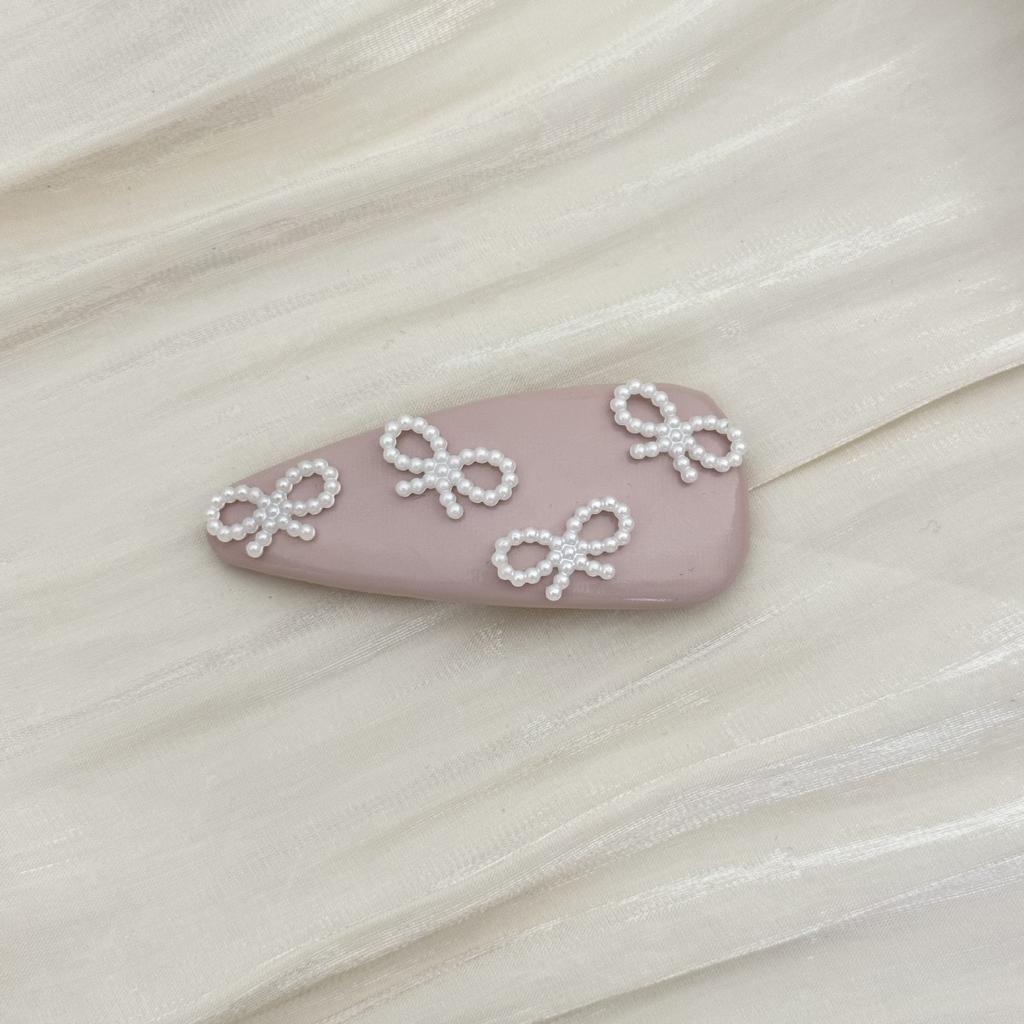 Leder Haaraccessoires Schleife Schmetterling für Frauen Mädchen koreanische Spange und Nadel Krabbe Perle Fee beliebt neu in kpop süß Kawaii Niedlich