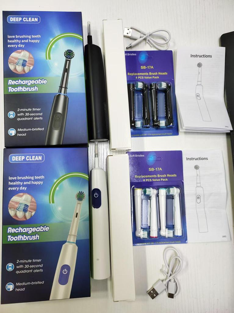 Smart Round Head Electric Toothbrush 5 Modes with Soft Bristles