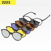 6 i 1 tilpasset menn kvinner polariserte optiske magnetiske solbriller Clip Magnet Clip On Solbriller Polaroid Clip On Solbrilleinnfatning