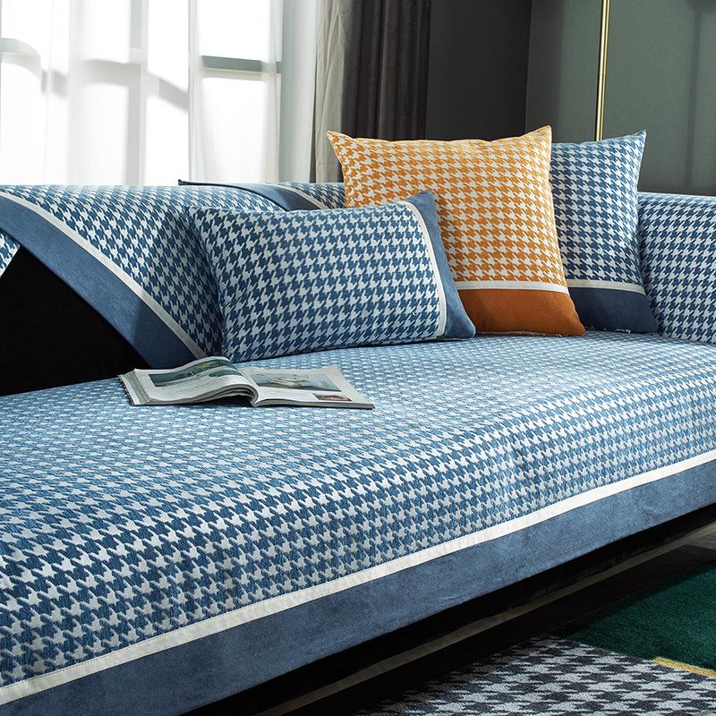 Poduszka na sofę Cztery pory roku Uniwersalna szenilowa antypoślizgowa narzuta na sofę Poduszka w stylu lekkiego luksusu Pokrowiec Ręcznik