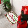 Christmas Happy Floor Mat Anti-Slip Indoor and Outdoor Welcome Mat for Kitchen and Living Room Carpet Home Decoration