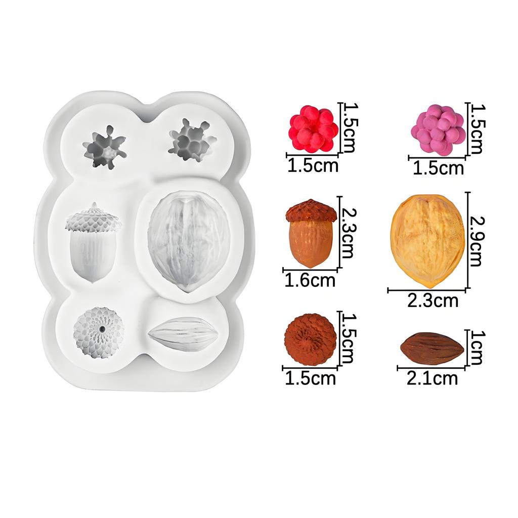 1 Pieza Conos De Pino Forma Sugarcraft Silicona Molde Fondant Molde Pastel Decoración Herramientas Chocolate