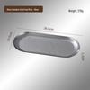 Retro Stainless Steel Oval Japanese Ornament Tray in Gold for Creative Restaurant Dessert and Pastry.