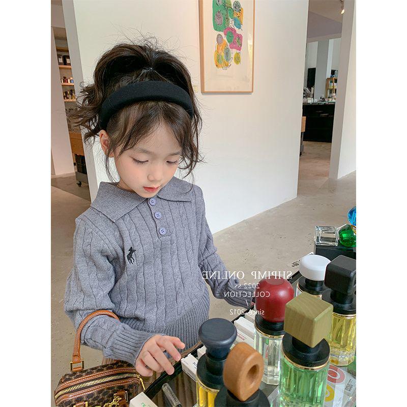 

Дитячий светр-пуловер у корейському стилі осінь/зима – в’язана мода для хлопчиків і дівчаток 110