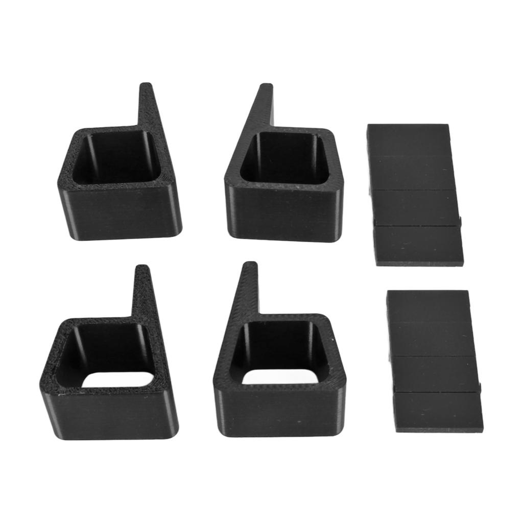 4pcs Game Console Horizontal Version Heightening Bracket Slip Resistant Wear Proof Accessories for Xbox One S X Black