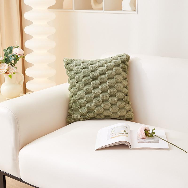 Super Soft Cozy Decorative Throw Pillow Covers Fuzzy Plush Faux Fur Luxury Cushion Cover Pillowcase for Sofa Couch Bed JAF092