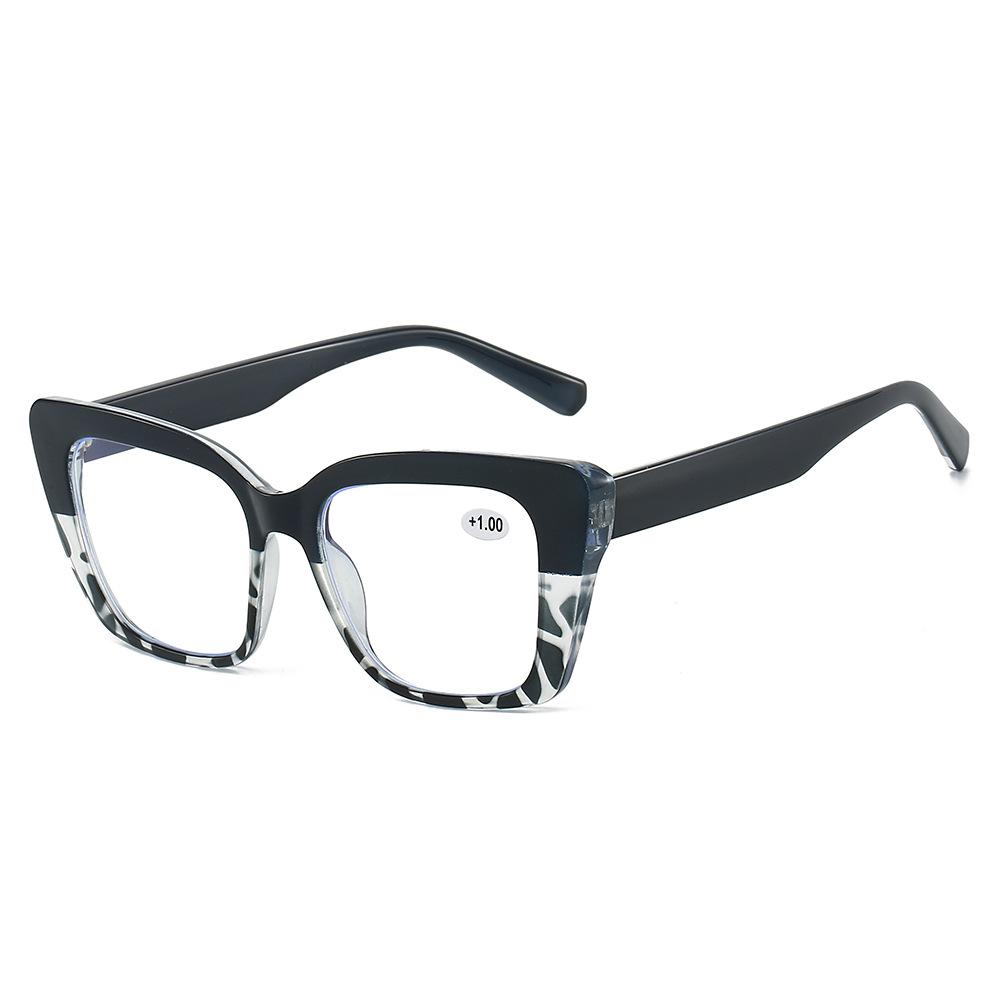 3214 Wide Edge Anti-Blue Glasses Men'S And Women'S Fashion Large Frame Square Frame High Definition Reading Glasses