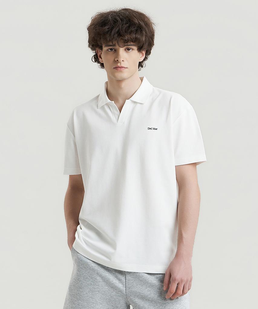 Delma Sleek Chill Pique T-Shirt - White