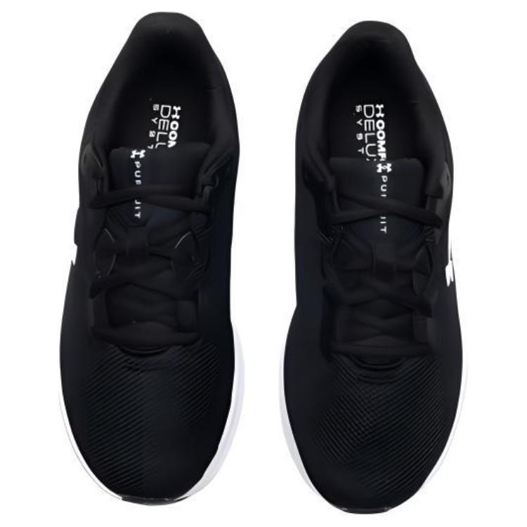 Under Armour Charged Pursuit 4 Comfortable Versatile Low-Top Running Shoes Men Sneaker Black 3028254-001