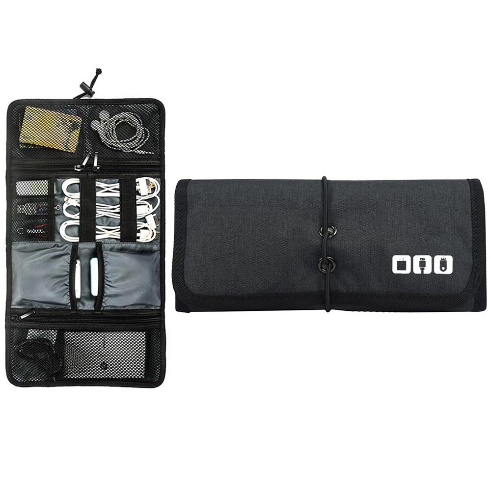 

Digital Storage Bag, Portable Power Bank, Data Cable, Headphones, Usb Flash Drive, Multifunctional Storage Bag чёрный