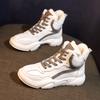Women High-top White Sneakers Autumn 2024 New Female Casual Flats Winter Plush Warm Woman Fashion Platform Running Sports Shoes