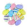 12Pcs/Set DIY Craft Easter Simulation Egg Cartoon Artificial Egg Pendant  Happy Easter