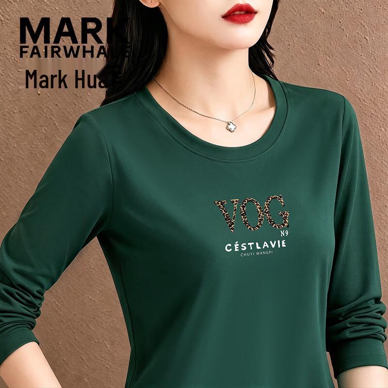 MARK FAIRWHALE Women's Long Sleeve Crewneck Graphic T-Shirt