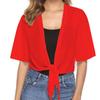 Summer Fashion Short Sleeve Women Shirt V Neck Solid Color Chiffon Blouse Casual Loose Simple Elegant Short Tops Women's Clothing