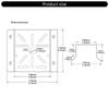 Space Saving Stainless Steel Camera Support Brackets Secure Fixing for Solars Panel Security Cameras LED Light