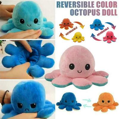 Doublesided Flip Plush Toy Marine Life Stuffed Doll Animals