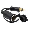 DC 12V 24V EU Plug for BMW DIN Hella Motorcycle Charger Socket Outlet Convert To Car Socket Adapter Power Lead Cable