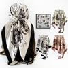 90cm Rayon Satin Scarf – Camellia Print Headscarf: A Trendy, Versatile Shawl for Women