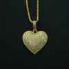 Hip Hop New Product T-Square Love Pendant European and American Street Trend Zircon Pendant Accessories Necklace