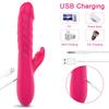 G Spot Vibrator for Women Sex Toy Vagina Clitoral Massager Powerful Vibration Telescopic Rotation Vibrator Licking Machine
