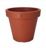 Dekorativ terrakotta trädgårdskruka 30 x 26 cm rund