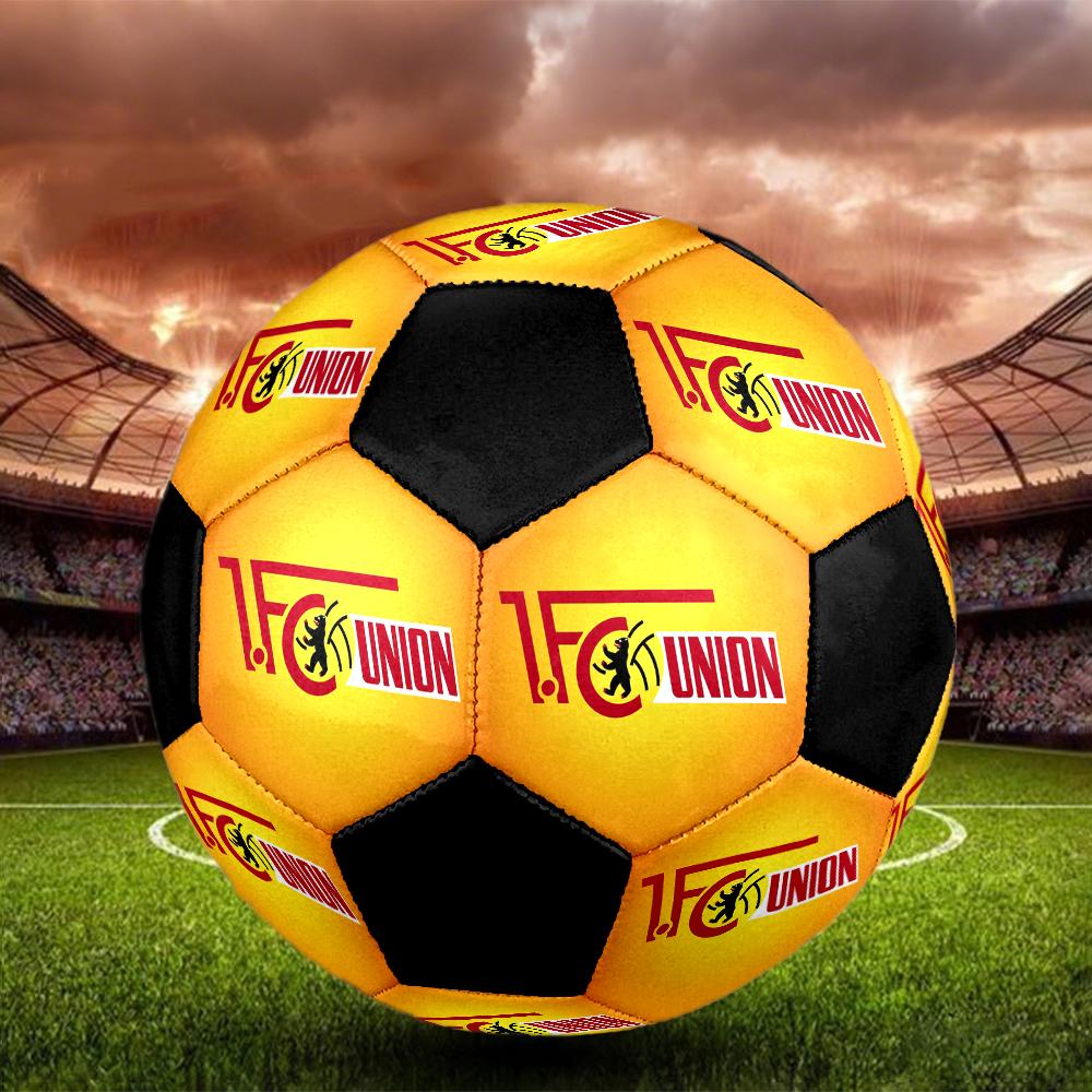 Union Berlin Hallenfußball Ball Bunt Maschinengenäht PVC Größe 5 Teamtraining Wettkampfbereit Langlebig Hoher Rückprall Coole Sportgeschenk