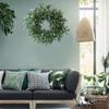 Artificial Wreath Olive Branch Leaf Holiday Garland for Door Wall Tree Decoration 55CM Outer Diameter