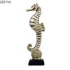 Creative Seahorse Starfish Golden Statue Living Room Decoration Marine Organism Ornaments Resin Sculpture Room Aesthetic Decor