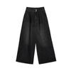 Washed High Waist Tuck Wide Pants As1dp270