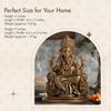 Lord Ganesha Idol for Home Decor – 6 Inch Small Ganesha Idol | Handmade Ganesh Murti | Ganesha Idols for Home & Office