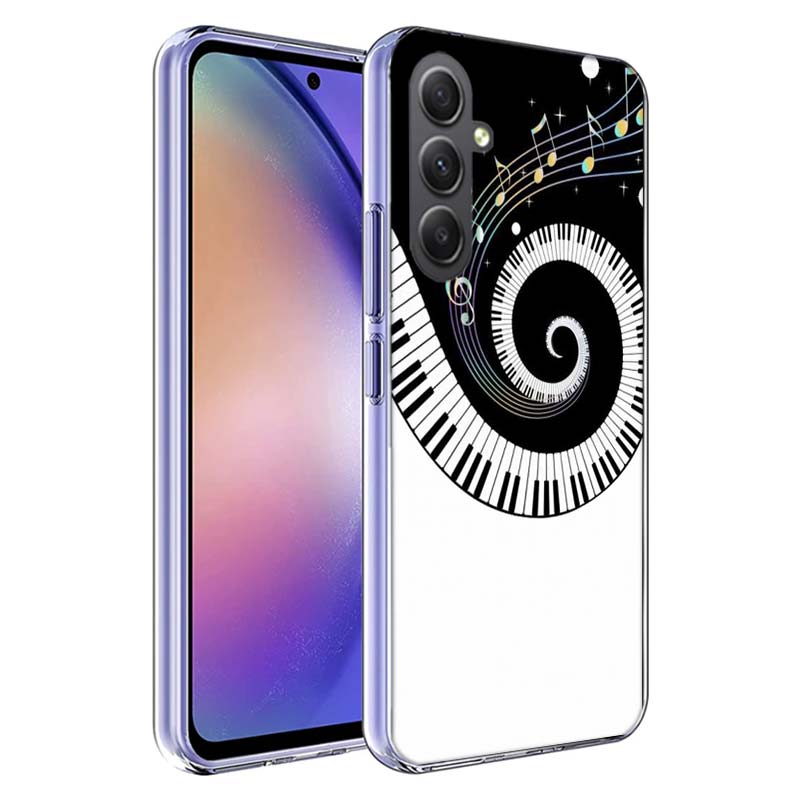Klaviertasten Musikalische Handyhülle Für Samsung A70 A50S A40 A30 A20E A16 A26 A36 A56 A17 Galaxy Note 20 10 9 8 A71 A51 A41 A31 A21S A