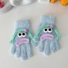 Ladies' Faux Mink  Split Finger Gloves Are Cute And Funny, With A Sausage Mouth That Keeps Warm And Thick Furry Five Finger Gloves