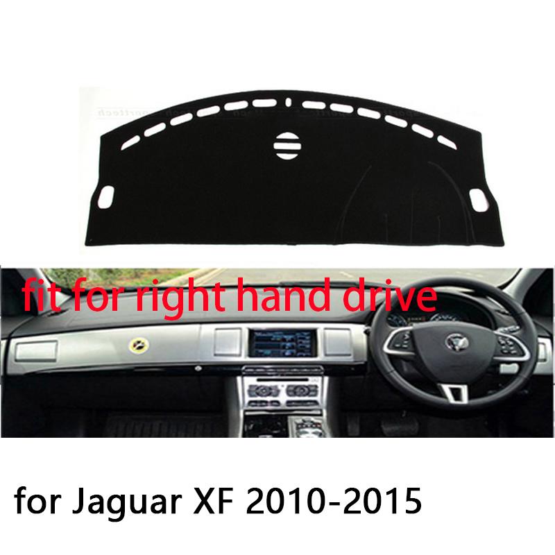 

For Jaguar xf XFL 2010-2015 Right and Left Hand Drive Car Dashboard Covers Mat Shade Cushion Pad Carpets Accessories Blue Edge