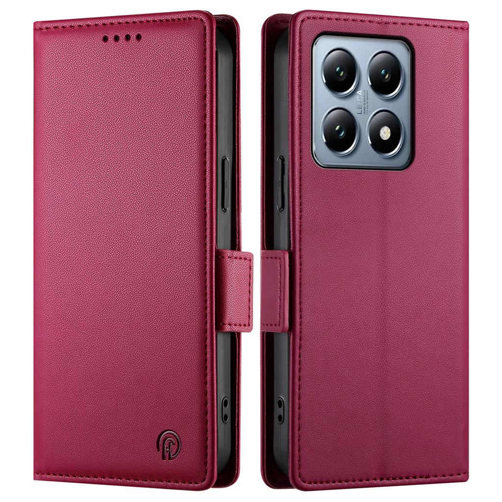 DF-010 Für Xiaomi 14T Pro Ständerhülle PU Leder Brieftasche Handyhülle