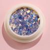 8 färger Nail Glitter Set Puder Nail Pigment DIY Flake Nail Art Dust Glitter Powder Mermaid Sequis