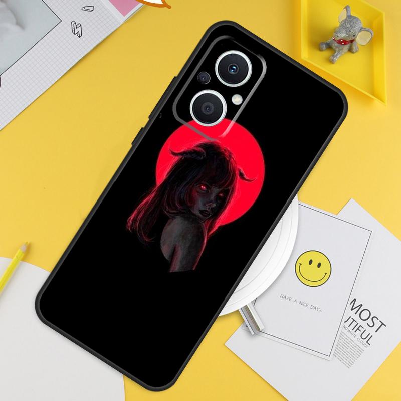 Aesthetic Devil Woman Bad Girl For OPPO Reno 14 12 11 10 13 Pro 8T 11F 12F 13F 14F 7 8 Lite OPPO Find X9 X8 X6 X5 Pro Case