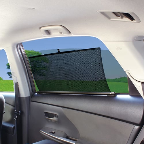 Tsuchiya Yac Car Interior Supplies Roll Curtain Black L Length 79.3 X Width 6.8cm DF-63