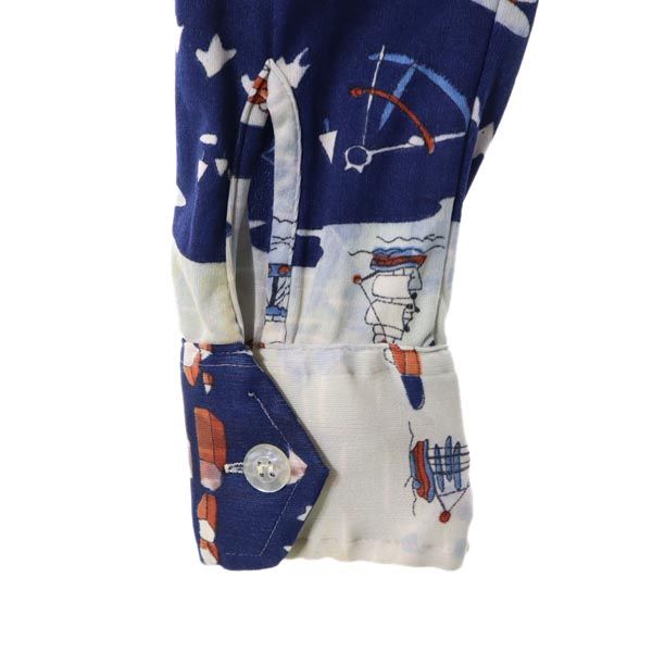 New Uinessa 70s Vintage Made In Taiwan Overall Handle Long Sleeve Shirt M Men's Used