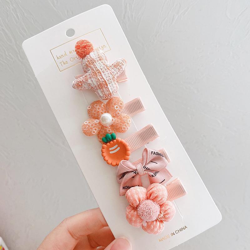 Children'S Hairpin Bag Cloth, Duck Bill Clip Cloth, Bow Root, Princess Hairpin, Cute Little Flower Girl Hair Accessories