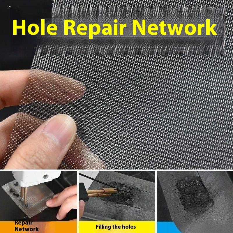 5Pcs Car Bumper Plastic Hole Crack Patches Welding Wire Mesh For Car Repair Welding Machine Stainless Steel Repair Mesh