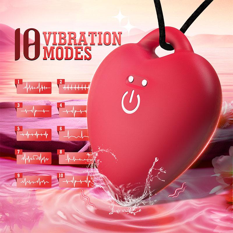 Clitoral Vibrating Egg Love Shape Jump Egg Vibrator Nipple Clitoris Stimulator 10 Vibration Modes Adutl Sex Toys for Women Privacy Gift
