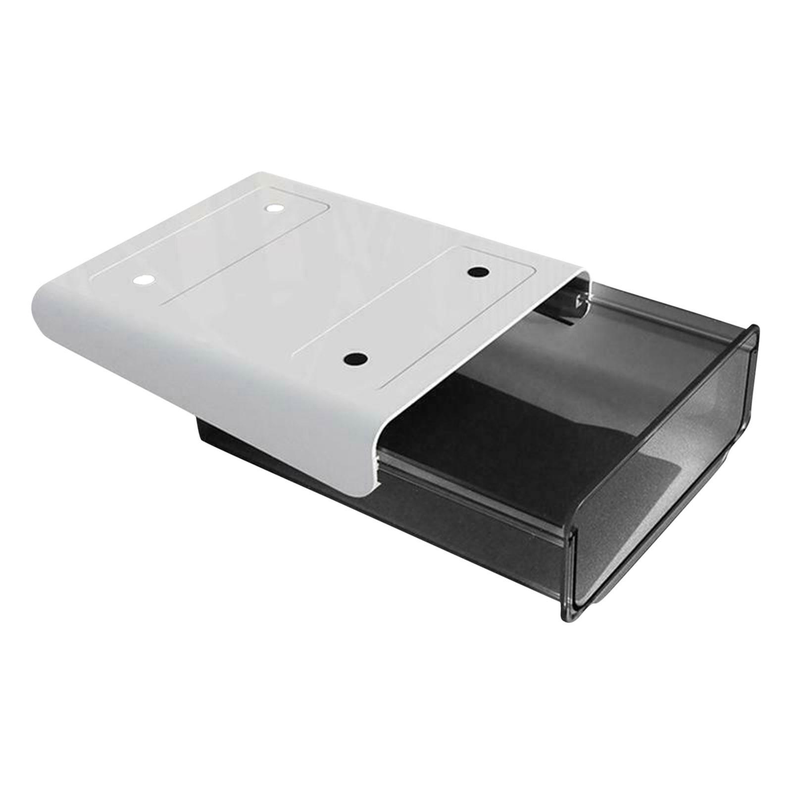 

Подстольный ящик для хранения вещей, органайзер для подноса, скрытый ящик для хранения, самоклеящийся One Size чёрный