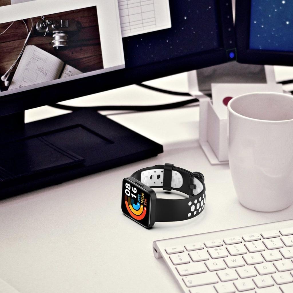 2Pcs-For Redmi Watch 2 / Xiaomi Watch 2 Lite Smartwatch Band, Fashionable Sporty Replacement Wristband Accessories