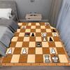 Intelligence Game Chess Inspired Decor Carpet Rug King Queen Rook Bishop Knight Pawn Cozy Living Room Floor Mat Area Rug