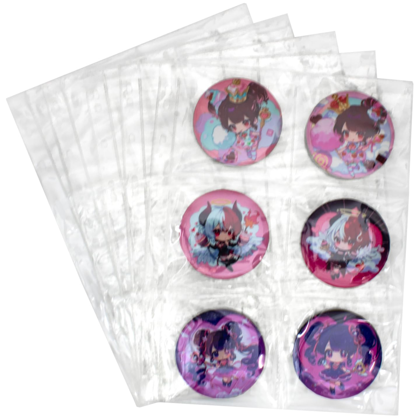 

75mm Pin Badge Storage A4 Additional Large Durable [4-Pack] File, Size, File, Capacity, Anti-Drop Lid,